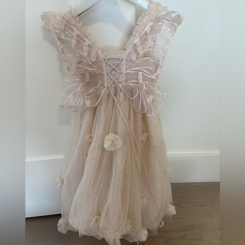 Luna Luna Cloudy floral tulle Cream Fairy Dress